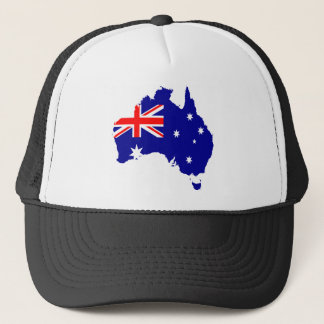 Casquette Carte de drapeau de l'Australie