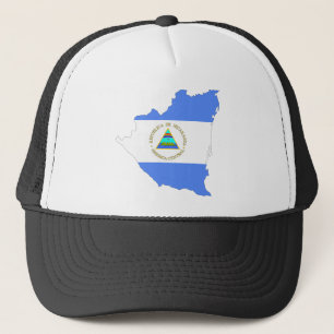 Casquette Carte de drapeau du Nicaragua