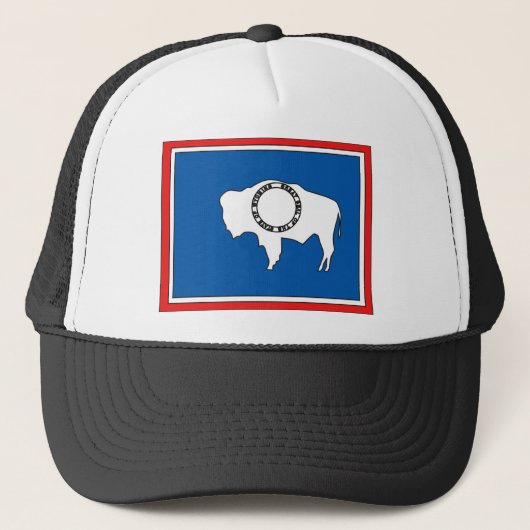 Casquette Carte de drapeau du Wyoming (Devant)