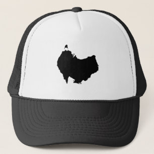 Casquette Carte de l'Australie vers le bas sous l'humour
