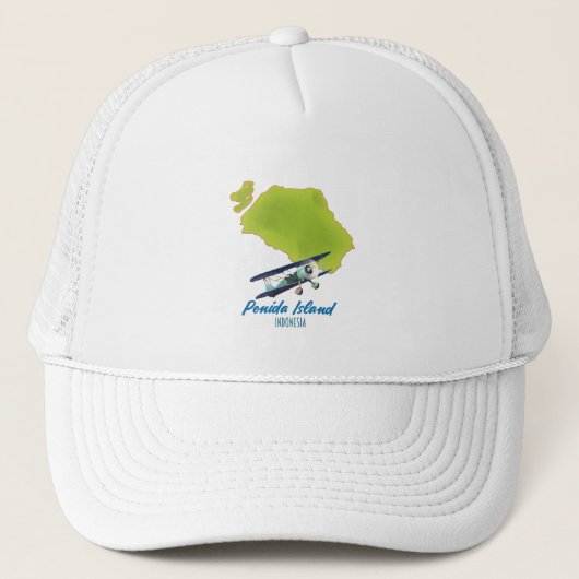 Casquette carte de l'île de Penida (Devant)