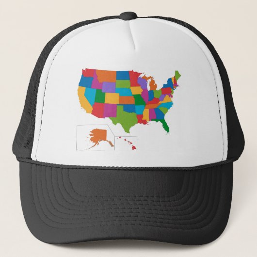 Casquette Carte des USA (Devant)