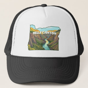 Casquette Carte du canyon Hells Oregon
