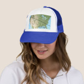 Casquette Carte du chemin d'Eclipse solaire 2017 (En situation)