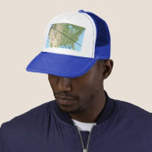 Casquette Carte du chemin d'Eclipse solaire 2017 (En situation)