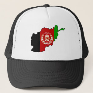 Casquette Carte du drapeau afghan