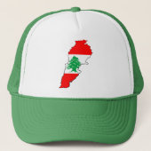 Casquette Carte du Liban avec drapeau (Devant)