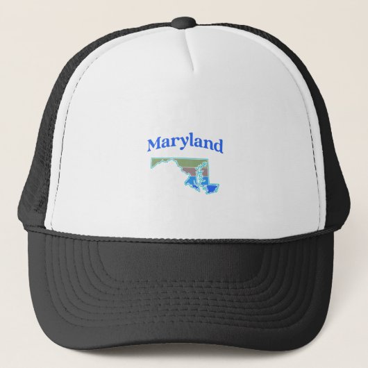 Casquette Carte du Maryland (Devant)
