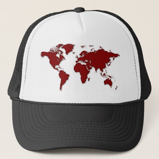 Casquette Carte du monde (Devant)