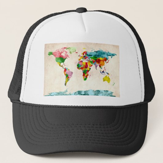 Casquette Carte du monde (Devant)