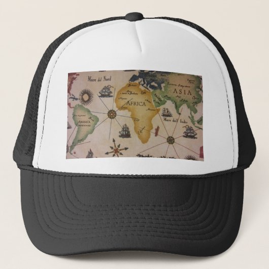 Casquette Carte du monde - Afrique (Devant)