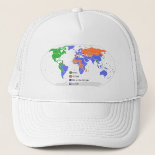 Casquette Carte du monde de pal NTSC SECAM TV