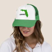 Casquette Carte et texte de l'État de Floride (En situation)