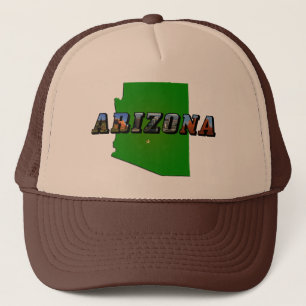 Casquette Carte et texte de l'image de l'Arizona