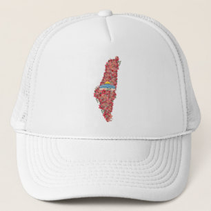 Casquette Carte Floral Palestine Dôme de Rock al quads Cadea