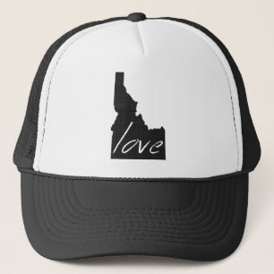 Casquette Carte Idaho Formé Chalkboard Love Idahoan Adoring