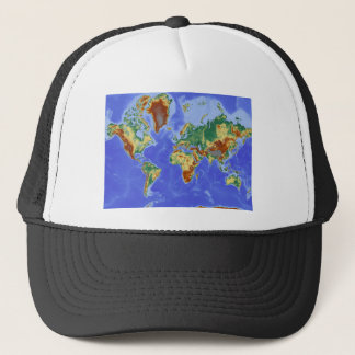 Casquette Carte mondiale géographique internationale