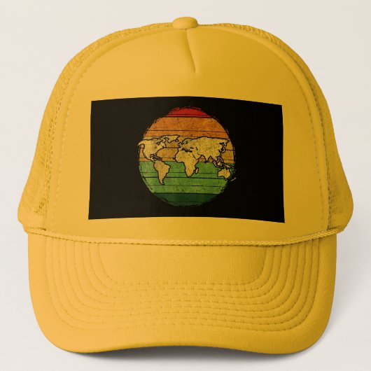 Casquette Carte Retro World (Devant)