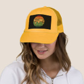 Casquette Carte Retro World (En situation)