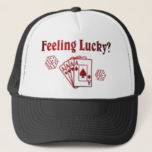Casquette Cartes Feelin Lucky Dice Cards Encre Personnalisée