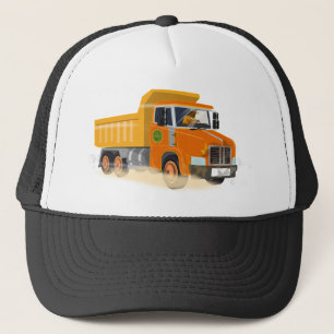 Casquette Cartographie de camion à vidange jaune pour enfant
