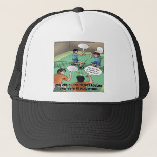 Casquette Cartoon de tennis drôle T-shirts Cartes Cadeaux et