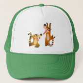 Casquette Cartoon joyeux Cute Coatimundis (Devant)