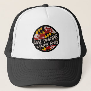 Casquette Casque de camionneur de drapeau du Maryland de Bal