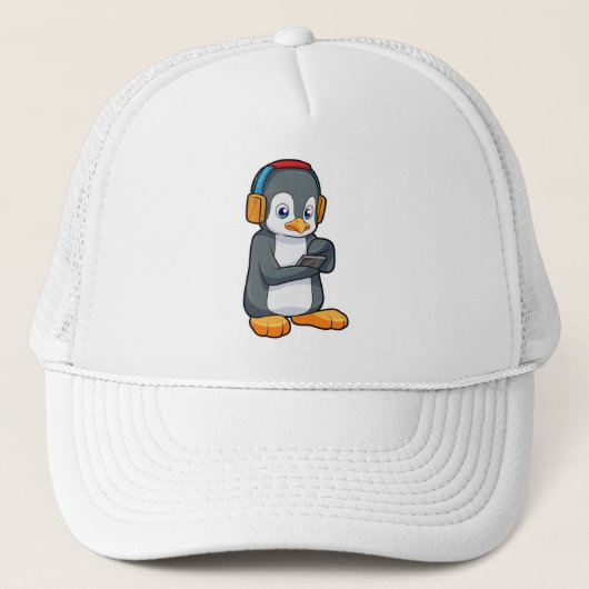 Casquette Casque de musique Penguin (Devant)