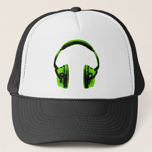 Casquette Casque graphique vert (Devant)