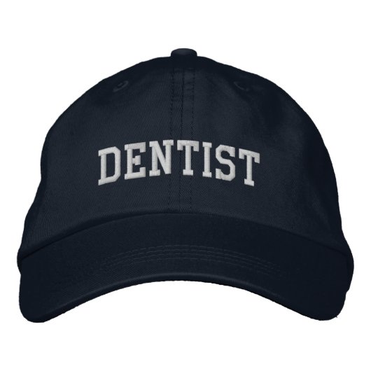 Casquette Casquette brodé dentiste | Bleu et blanc (Devant)