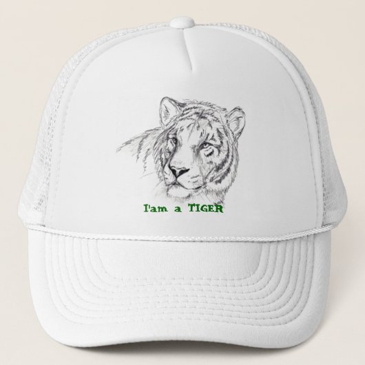Casquette casquette, I'am un TIGRE (Devant)
