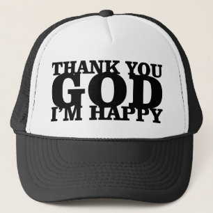 Casquette casquette-remerciez-vous un dieu im heureux