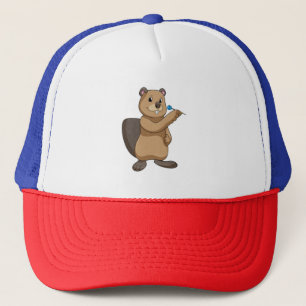 Casquette Castor aux fléchettes avec fléchette