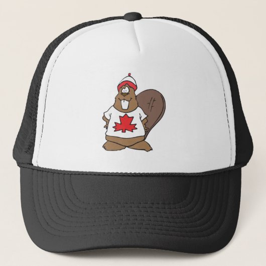 Casquette castor canadien heureux (Devant)
