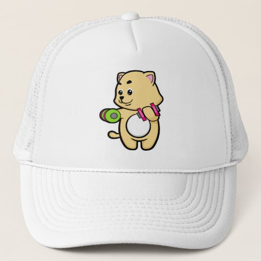 Casquette Cat Biceps formation avec Dumbbells (Devant)