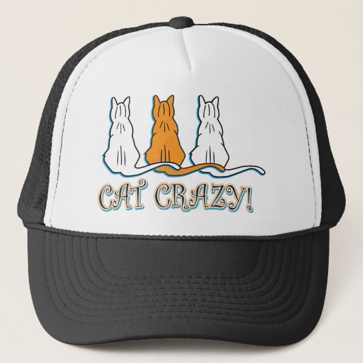 Casquette Cat Crazy Orange Tabby Cats (Devant)