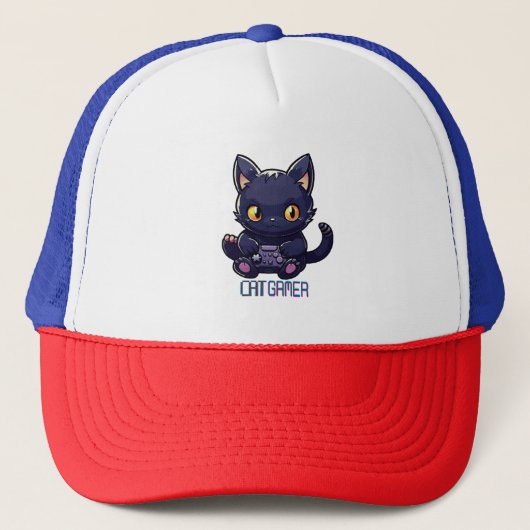 Casquette Cat Gamer (Devant)