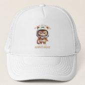 Casquette Cat Kitten Je ne suis pas têtu Mon chemin est touj (Devant)