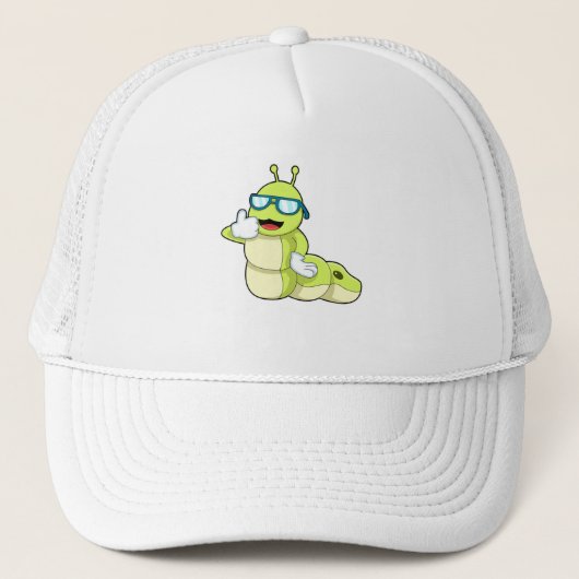 Casquette Caterpillar avec verres (Devant)