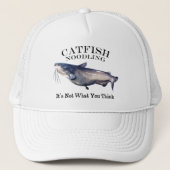 Casquette Catfish Noodling Ce n'est pas ce que vous pensez (Devant)