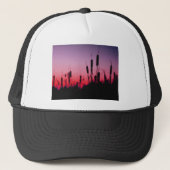 Casquette Cattails au coucher du soleil (Devant)