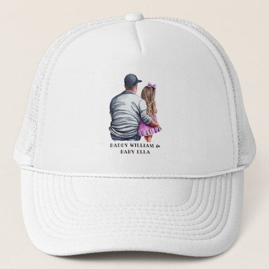 Casquette Caution père et fille (12) (Devant)