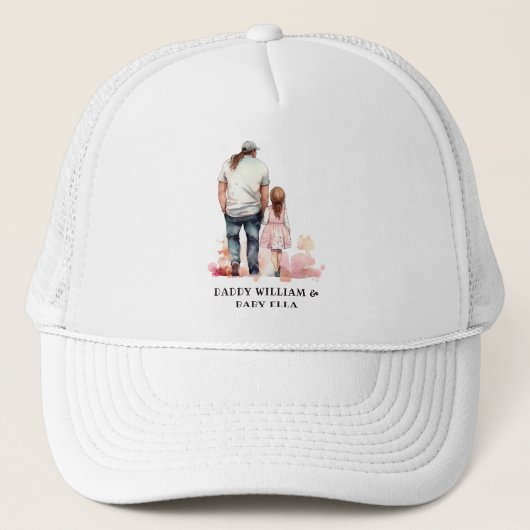 Casquette Caution père et fille (6) (Devant)