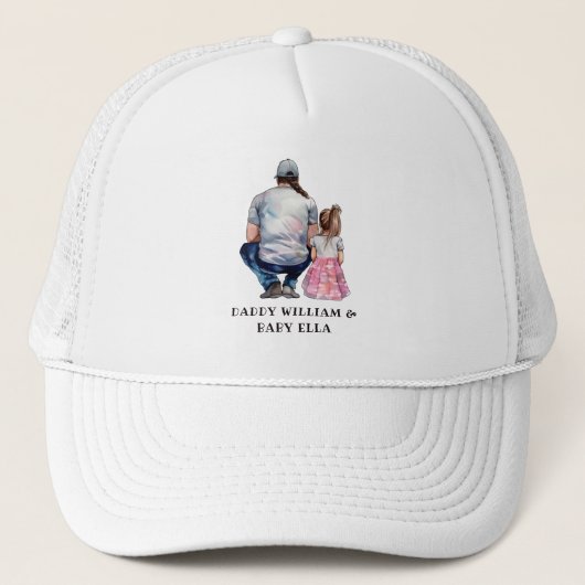 Casquette Caution père et fille (8) (Devant)