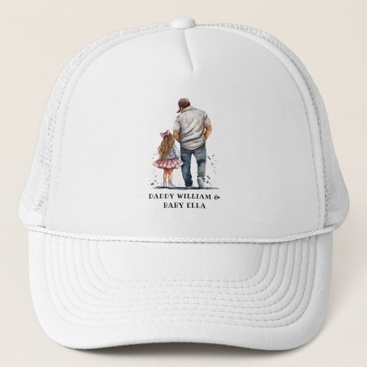 Casquette Caution père et fille noire (14) (Devant)