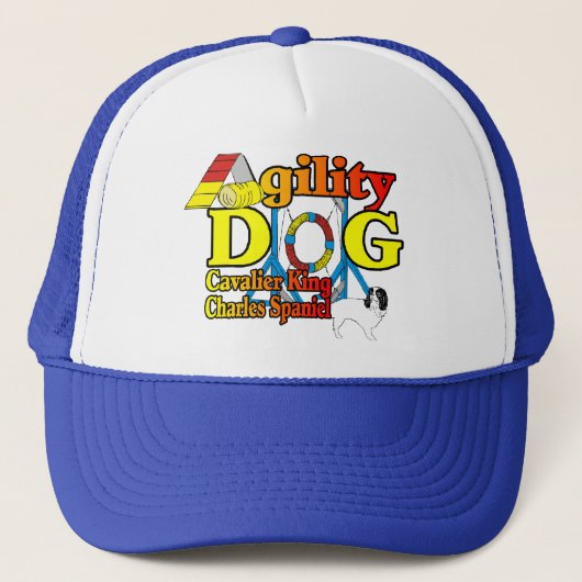Casquette Cavalier_King_Charles_Spaniel_Agilité (Devant)