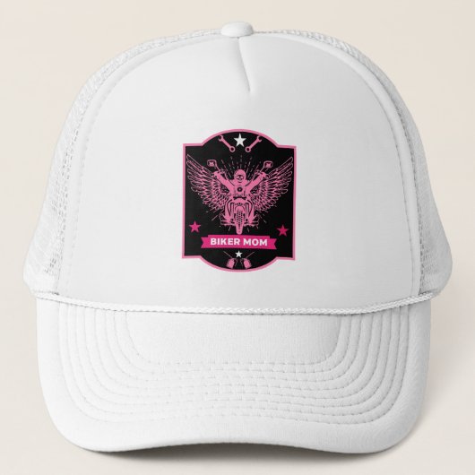 Casquette Cavalière moto maman (Devant)