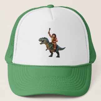 Casquette Caveman riding a dinosaur