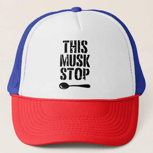 Casquette Ce crayon Musk Stop | Spoon Meme libéral (Devant)